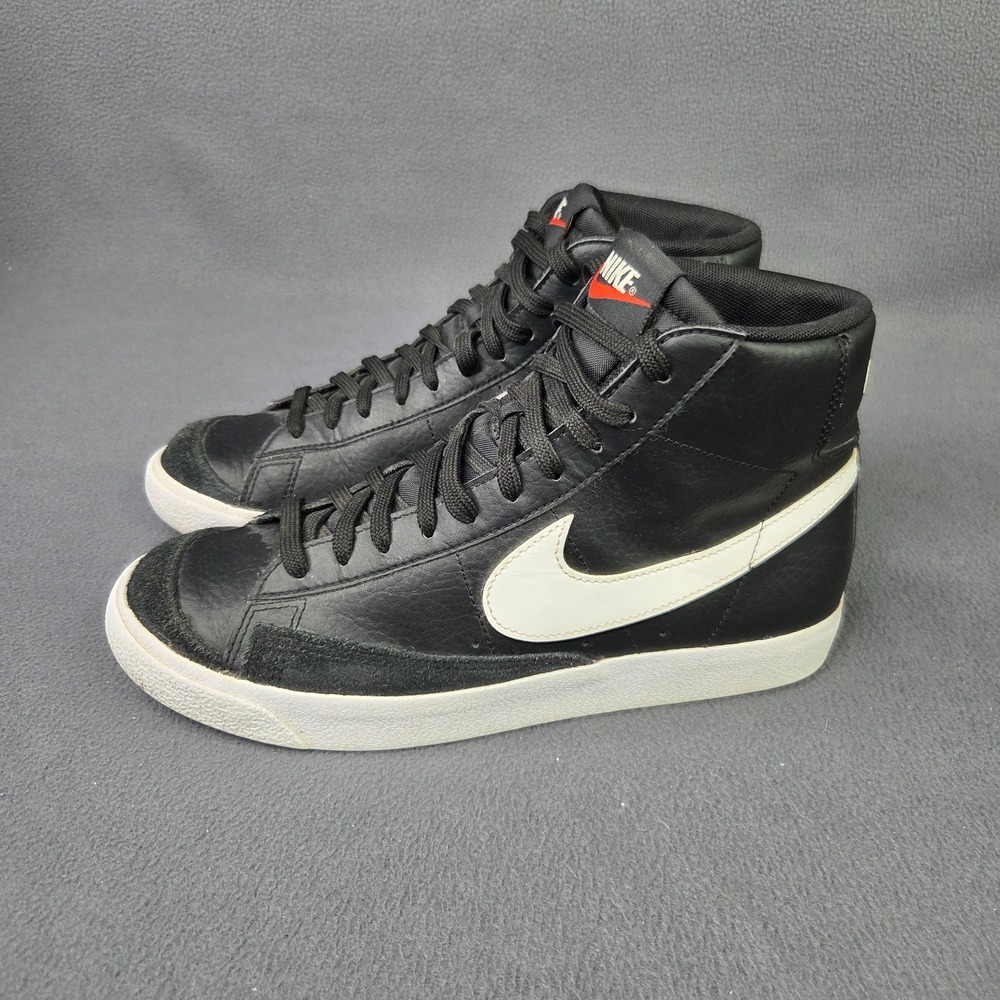 Nike Blazer Mid High Top Big Kid Size 7Y DA4086-002 Black White Sneaker Shoe